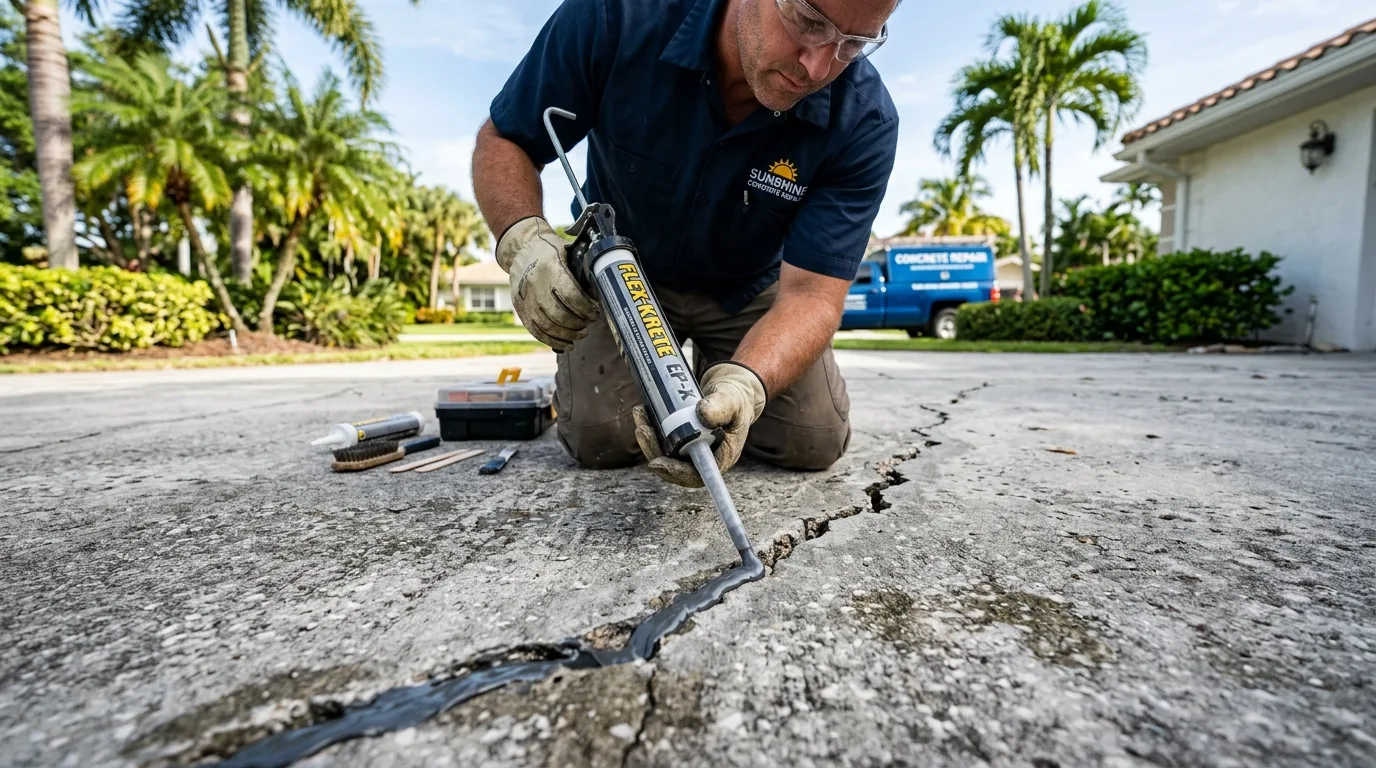 Concrete Crack Repair in Spring, TX: When to DIY vs. Call a Pro