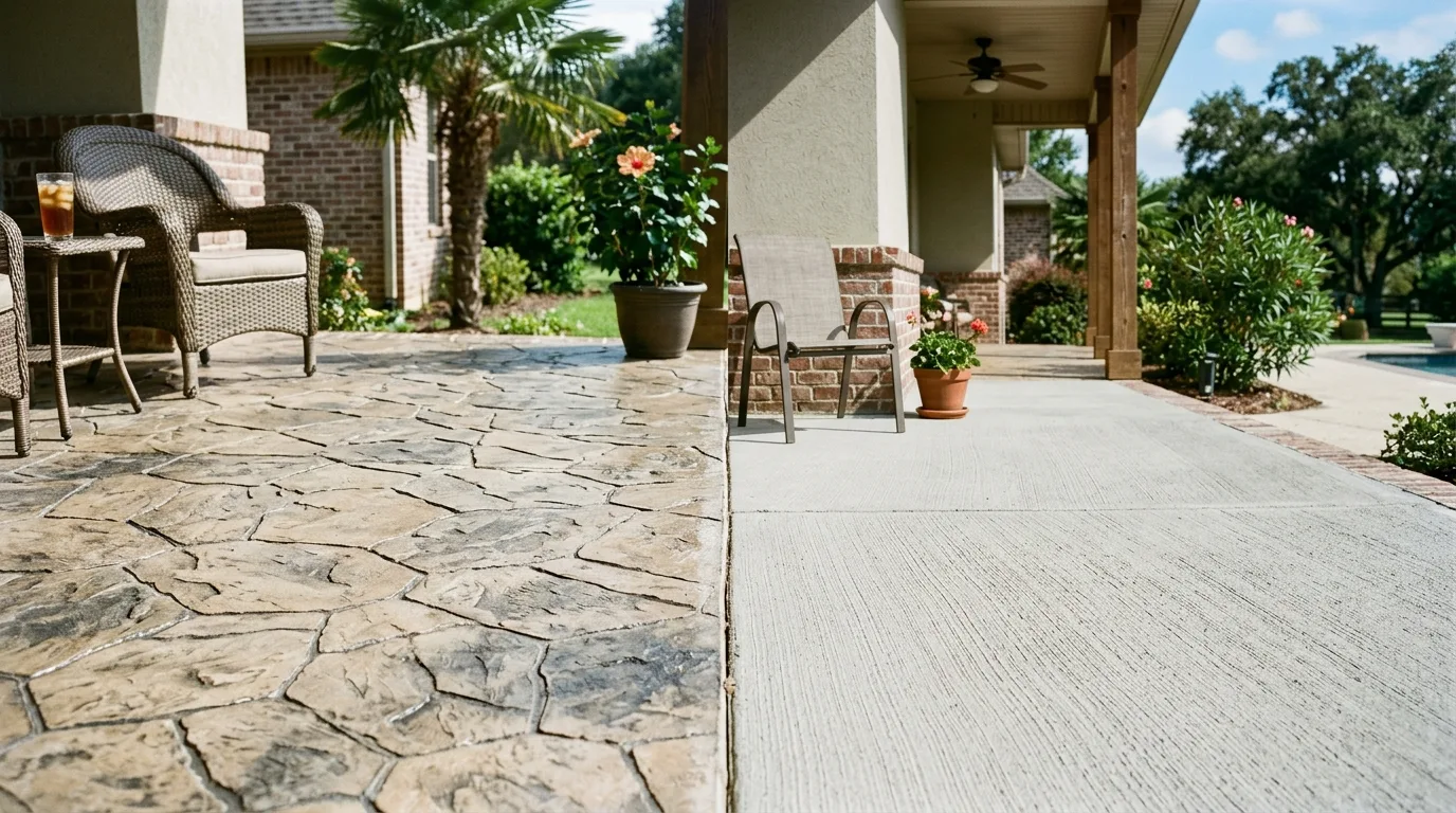 Stamped vs. Broom Finish Concrete in Spring, TX: Which Is Right for You?