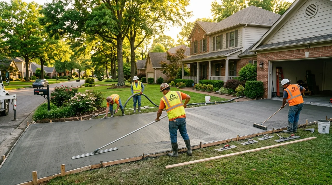 Professional concrete services in Spring, Texas